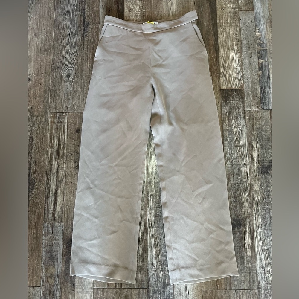 MM Lafleur Wide Leg Trousers Beige Size 2